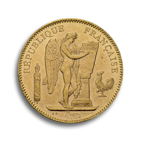 Frankreich 50 Francs Genius (1871-1940) Gold