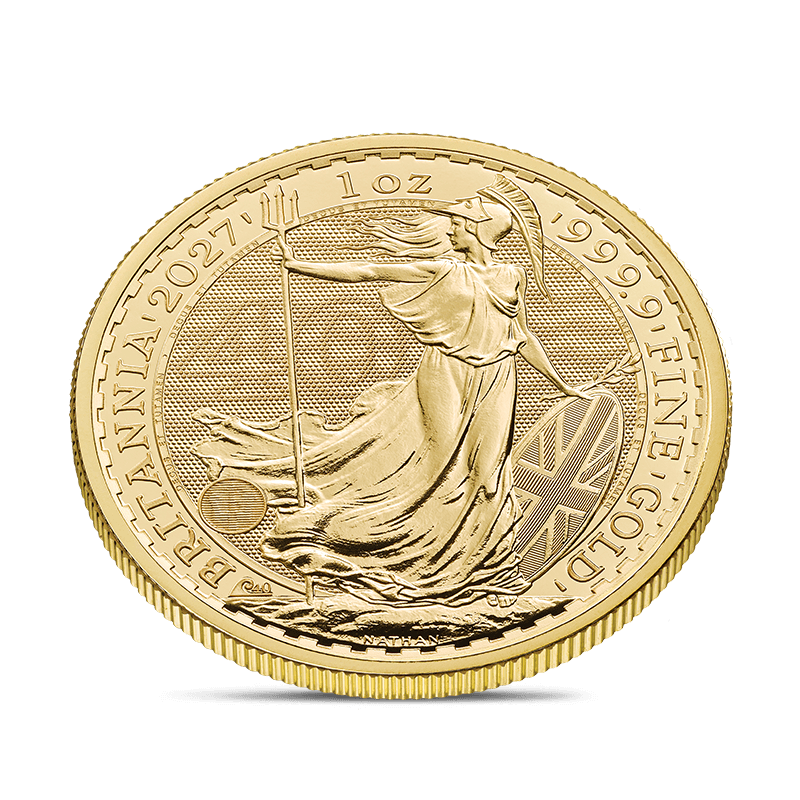 Britannia Gold 2027: Motivseite schräg vorne