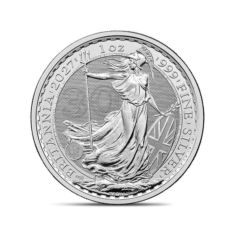 Britannia Silber 2027 1 oz: Motivseite