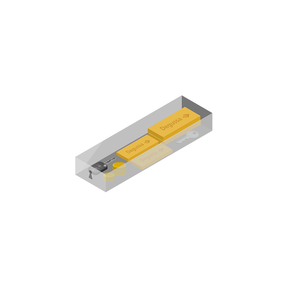 Rendering des Degussa Schließfachs der Kategorie Kompakt