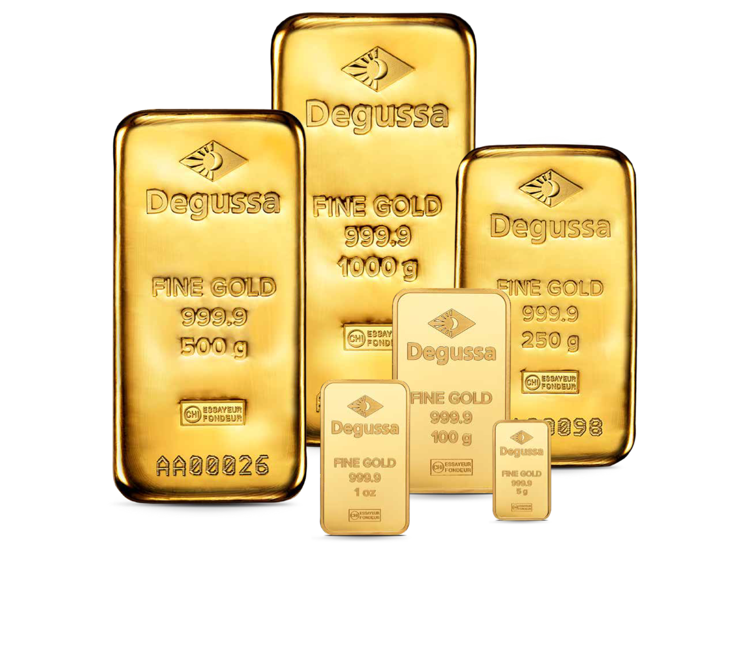 Goldbarren von Degussa